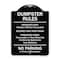 Signmission Designer Series-Residents Only Violators Prosecuted Bag Your Trash No Parking A-DES-BW-1824-9895 - alternate 1